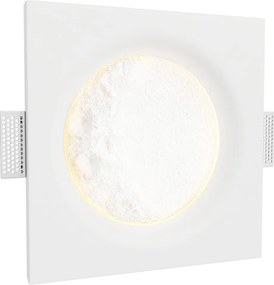 Lampada LED da incasso 85W Luna Crescente 30x30 cm in Gesso