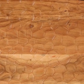 Comodino 50x33x60 cm in Legno Massello di Acacia