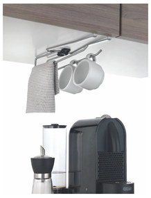 Supporto da appendere per tazze, bicchieri o strofinacci da cucina , lunghezza 8 cm - Metaltex
