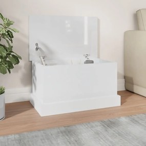 Contenitore Bianco Lucido 50x30x28 Cm Legno Multistrato /