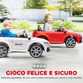 Macchina Elettrica per Bambini 12V con Licenza Audi TT Bianco...