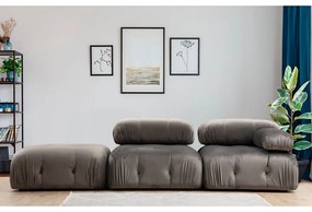 Modulo divano in velluto grigio scuro (angolo sinistro) Bubble - Artie