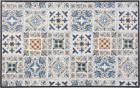 Set Bistrot Tavolo Mosaico 80x120 Cm Con 4 Sedie Pieghevoli Mykonos Bizzotto