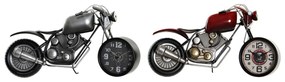 Orologio da Tavolo DKD Home Decor Motocicletta Ferro (2 pcs) (44 x 13.5 x 23 cm)