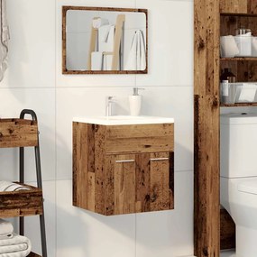 Mobile da bagno legno antico 41x38,5x46 cm in truciolato