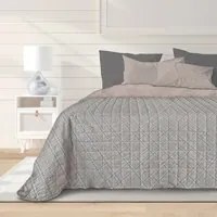 Trapuntino da 1 piazza e mezza scozzese grigio