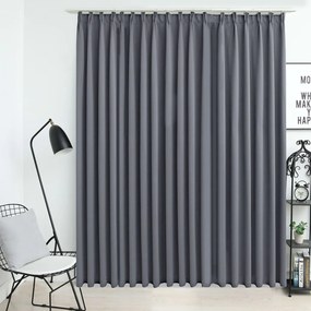 Tenda Oscurante Con Ganci Grigia 290x245 Cm /