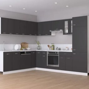 Armadio Sospeso Grigio 80x31x60 cm in Truciolato