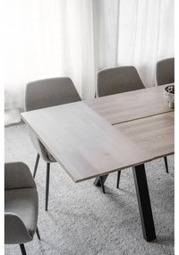 Tavolo da pranzo pieghevole con piano in rovere 220x100 cm Carradale - Rowico