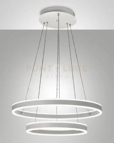 Palau lampadario a  sospensione bianca 2 rings a led 3000k - 108w -...