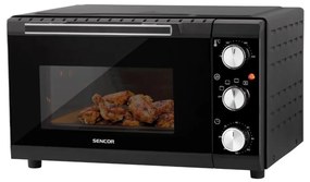 Sencor - Forno elettrico 20 l 1650W/230V nero