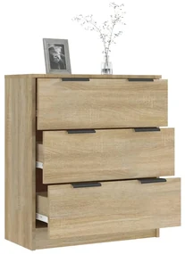 Credenza rovere sonoma 60x30x70 cm in legno multistrato