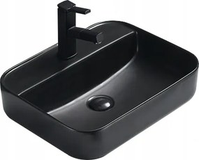 Mexen Alba lavabo da appoggio 50 x 40 cm, nero opaco - 21955085