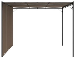Gazebo da Giardino con Tenda Laterale 3x3x2,25 m Talpa