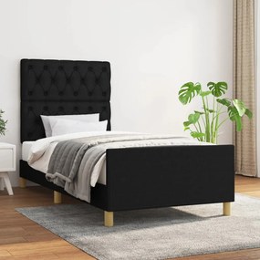 Giroletto Senza Materasso Nero 80x200 Cm Tessuto /