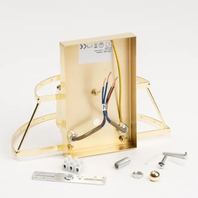 Brilagi - LED Applique di cristallo MOZART 2xE14/40W/230V oro