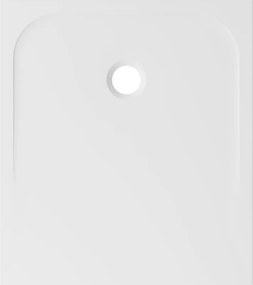 Piatto doccia SENSEA in composito minerale di resina gelificata EASY V3 bianco L 80 x L 90 x H 2.7 cm opaco
