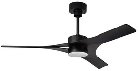 Ventilatore da soffitto Thai nero, Ø 122 cm, CCT, dimmerabile, MANTRA IP20