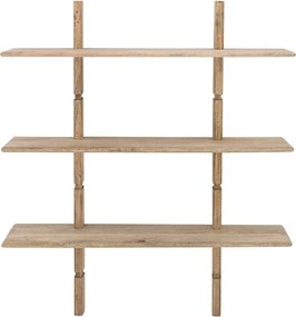 Libreria a parete in legno di mango in colore naturale 96x110,5 cm Millian - Bloomingville