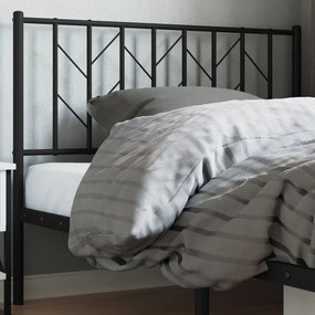 Testiera İn Metallo Nero 107 Cm /