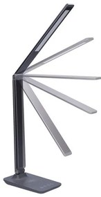 Solight WO55-G - Lampada da tavolo LED dimmerabile con caricatore wireless LED/10W/100-240V grigia