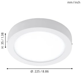 Eglo 98171 - Lampada LED dimmerabile da esterno ARGOLIS-C LED/16,5W/230V IP44