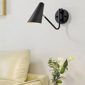 Lampada da parete APP1139-1W black GOLD