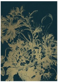 KEK Amsterdam Carta da parati panoramica Engraved Flowers Gold 8 - M