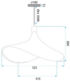 LAMPA WISZĄCA SUFITOWA ZŁOTA APP1577-5C