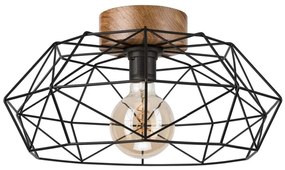 Brilagi - Plafoniera WOODY BASKET 1xE27/60W/230V rovere/noce