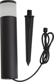 Lampioncino da esterno moderno 12V nero con LED IP65 - Voltaire Palo