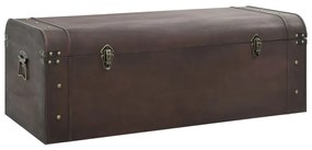 Scrigno tesoro chiusure marrone scuro 110x50x39,5cm compensato