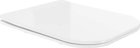 Mexen sedile a chiusura rallentata slim, duroplast, bianco lucido - 39060100