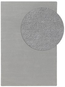 benuta Nest Tappeto a pelo lungo lavabile Melvin Grigio chiaro 120x170 cm - Tappeto design moderno soggiorno