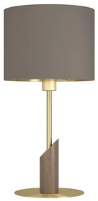 Eglo 390337 - Lampada da tavolo SANTANDRIA 1xE27/40W/230V marrone/oro