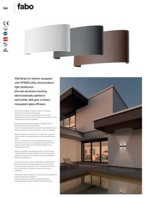 Redo 90227 - LED Applique da esterno FABO LED/6W/230V 3000K IP54 marrone