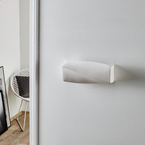 SOLLUX LIGHTING Applique Turn Mini in ceramica, up/down, bianco