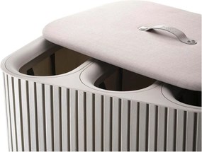 Cesta per il bucato beige in bambù 3x30 l Tota Trio Luxe – Joseph Joseph