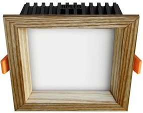 APLED - Lampada LED SQUARE WOODLINE LED/6W/230V 4000K 12x12 cm cenere legno solido