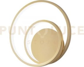 Applique a parete led lieve oro 20w 2720lm cct 3000k 4000k 6500k 30...