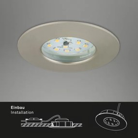 Briloner 7231-032-SET 3x Lampada LED dimmerabile da bagno LED/5,5W/230V IP44