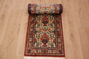 Varamin Tappeto 220x50 (Iran) Annodato A Mano