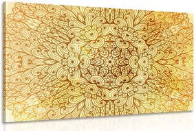 Quadro su tela – Mandala etnica dorata