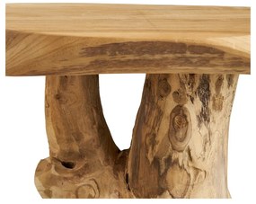 Tavolino rotondo in teak massiccio ø 40 cm Palena – House Nordic