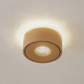 Arcchio plafoniera LED Rotari, marrone, up e down