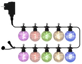 Catena luminosa numero di lampadine 10 pezzi lunghezza 300 cm Luke - Sirius