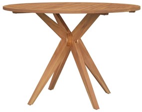 Set da pranzo per giardino 5 pz in legno massello di acacia