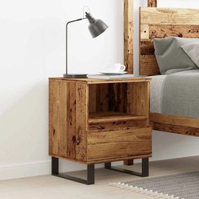 Comodino Legno Antico 40x35x50 Cm İn Legno Multistrato /