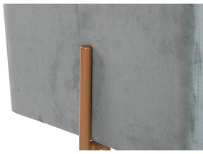 Poggiapiedi DKD Home Decor Metallo Turchese Poliestere (45 x 45 x 45 cm)