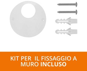 Applique Cilindrica Monodirezionale IP65 GU10 Nero Colore Nero